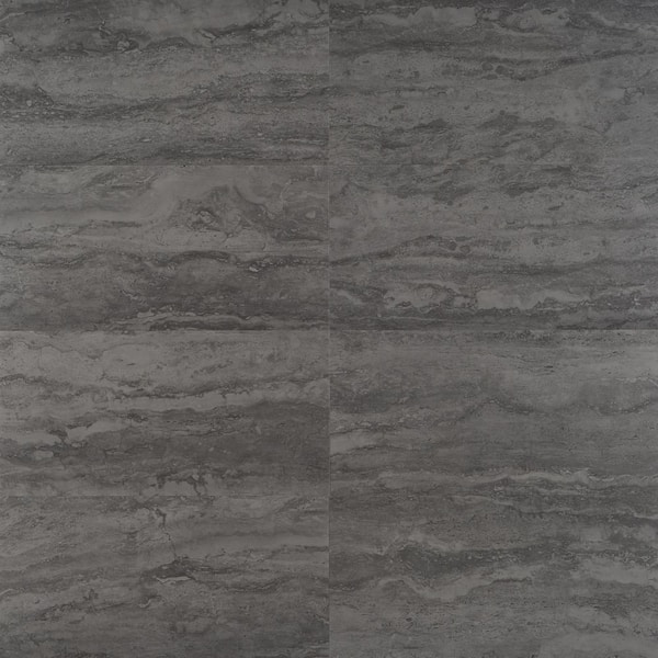 Ivy Hill Tile Elmdale Night 28MIL x 12 in. W x 24 in. L Glue Down Waterproof Luxury Vinyl Plank Flooring (20 sqft/case)