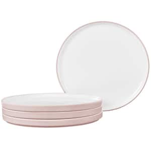 Colortex Stone Blush 9.75 in. Porcelain Dinner Plates, (Set of 4)