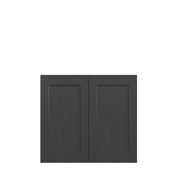 Jamestown Recessed 33 in. W x 30 in. H x 12 in. D in Espresso Plywood Assembled Wall Cabinet