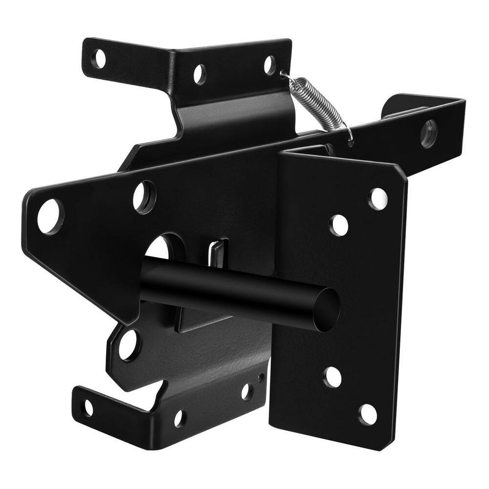 Custom Steel Gate Latch Self Locking Gate Latch Heavy Duty Steel Black Powder Coated Corrosion ...