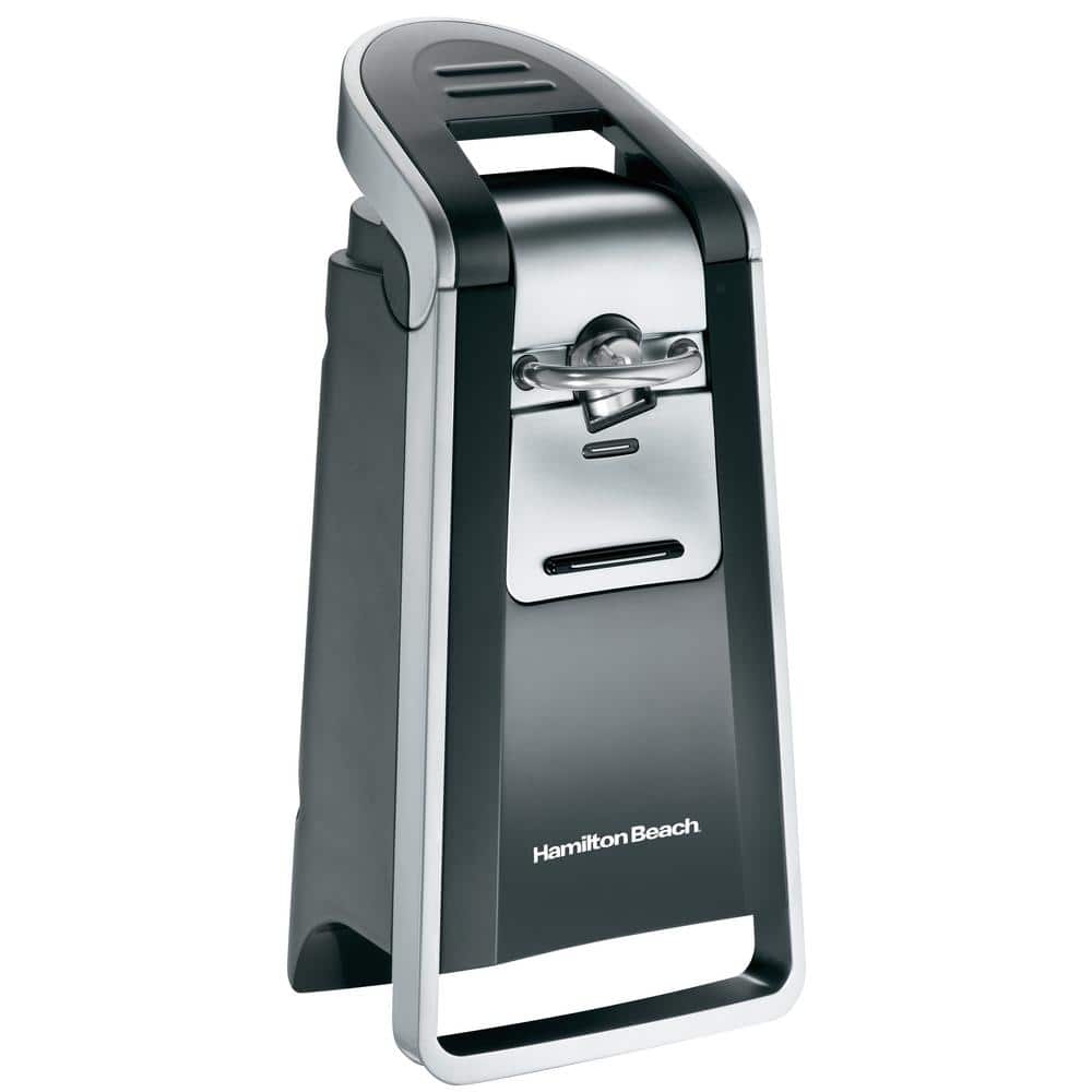 Hamilton Beach Black and Chrome Smooth Touch Electric Can Opener