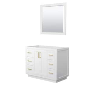 Miranda 41.25 in. W x 21.75 in. D Single Bath Vanity Cabinet Only with Mirror in White