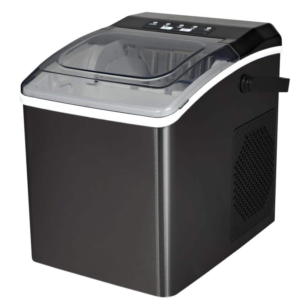 Koolatron 26 lb. Portable Counter Top Automatic Ice Maker in Black