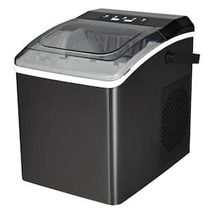 26 lb. Portable Counter Top Automatic Ice Maker in Black