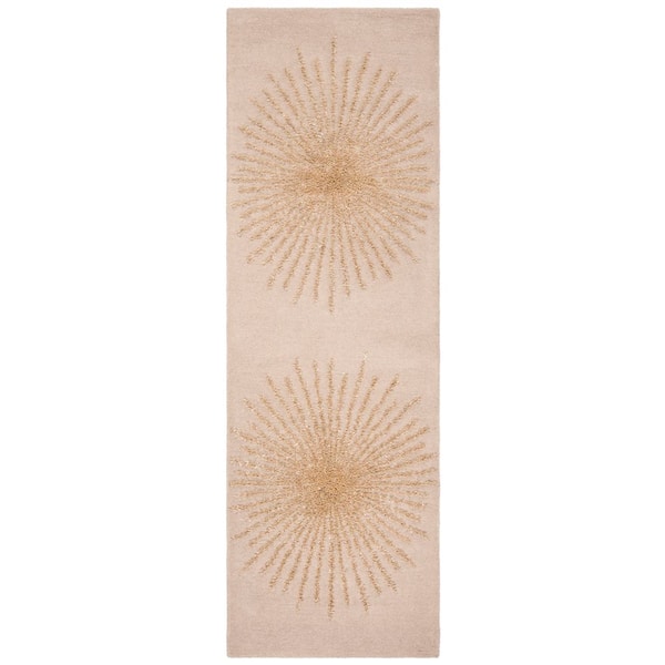 Soho 3 ft. x 14 ft. Beige Astral High-Low Runner Rug