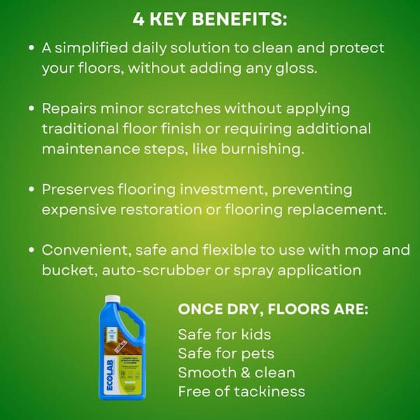 ECOLAB - 32 oz. Luxury Vinyl Scratch Repair and Cleaner Concentrate