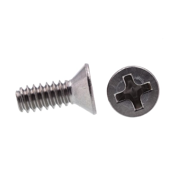 Full Thread 3/8 to 2 Available 6-32 x 1 Stainless 6-32 x 1 Stainless Steel 18-8 Flat Head Machine Screws Machine Thread Phillips Drive