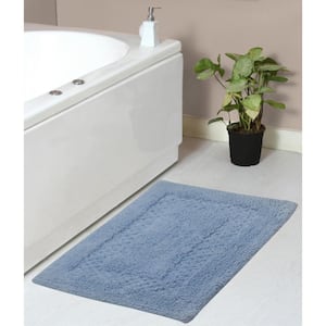 HOME WEAVERS INC Radiant Collection 100% Cotton Bath Rugs Set, 21x34  Rectangle, Gray BRA2134GY - The Home Depot