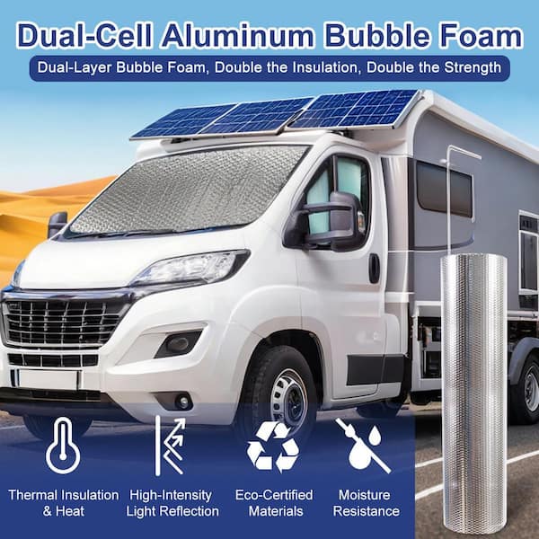 48 in. x 25 ft. Radiant Barrier Double Bubble Aluminum Foil Reflective Insulation