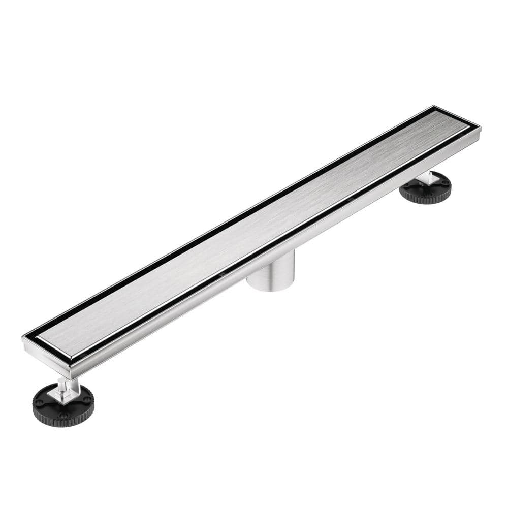 Neodrain 60 In. Stainless Steel Linear Shower Drain With Square Pattern ...