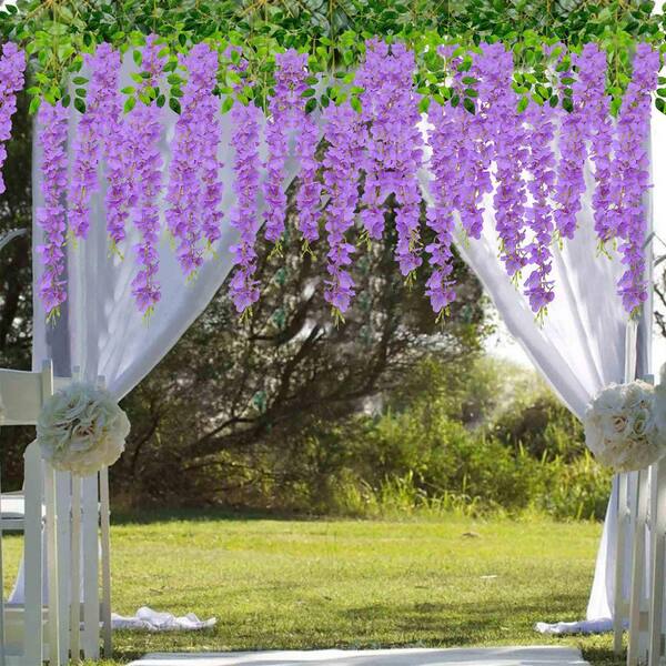 花卉4 24 in Artificial Floral Lilac Spray Purple (Set of 3) 3391PU
