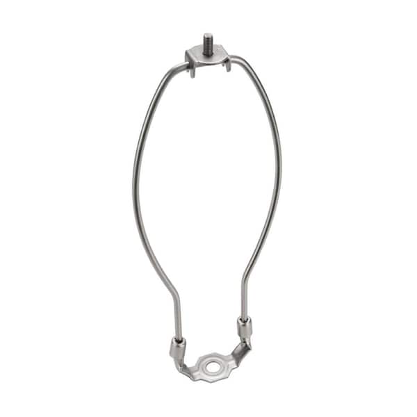 Aspen Creative Corporation 10 in. Satin Nickel Detachable Lamp Harp with Saddle