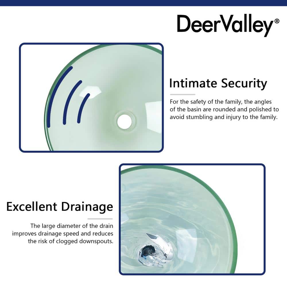 Frosted Glass Circular Above-Counter Vessel Sink