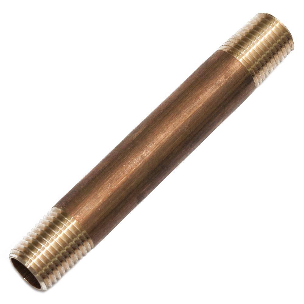 1/4 in. x 3-1/2 in. MIP Brass Nipple Fitting (5-Pack) price history on PriceWatchPro