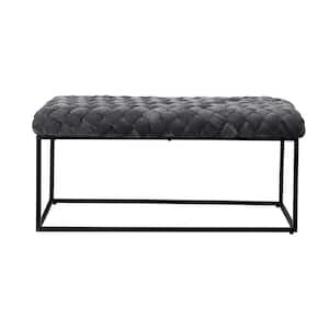 Amelia Gray 39.4 in. Velvet Bedroom Bench Backless Upholstered