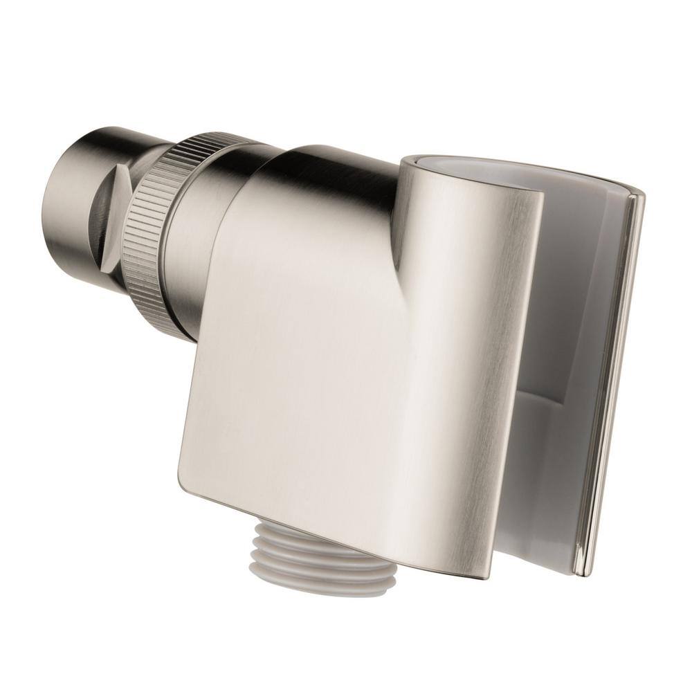 Polished Nickel Modern Wall-Mounted Shower Arm Bracket
