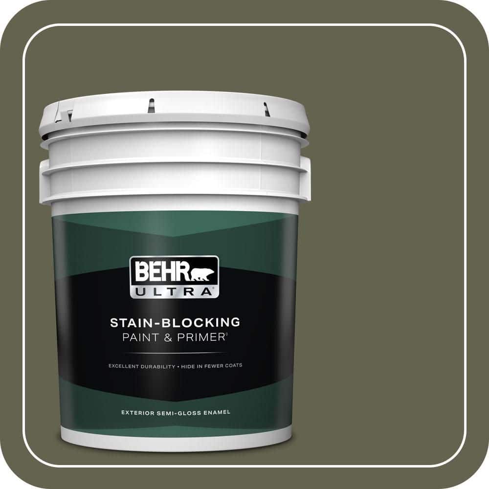 5 gal. #N350-7A Mountain Olive Semi-Gloss Enamel Exterior Paint & Primer price history on PriceWatchPro