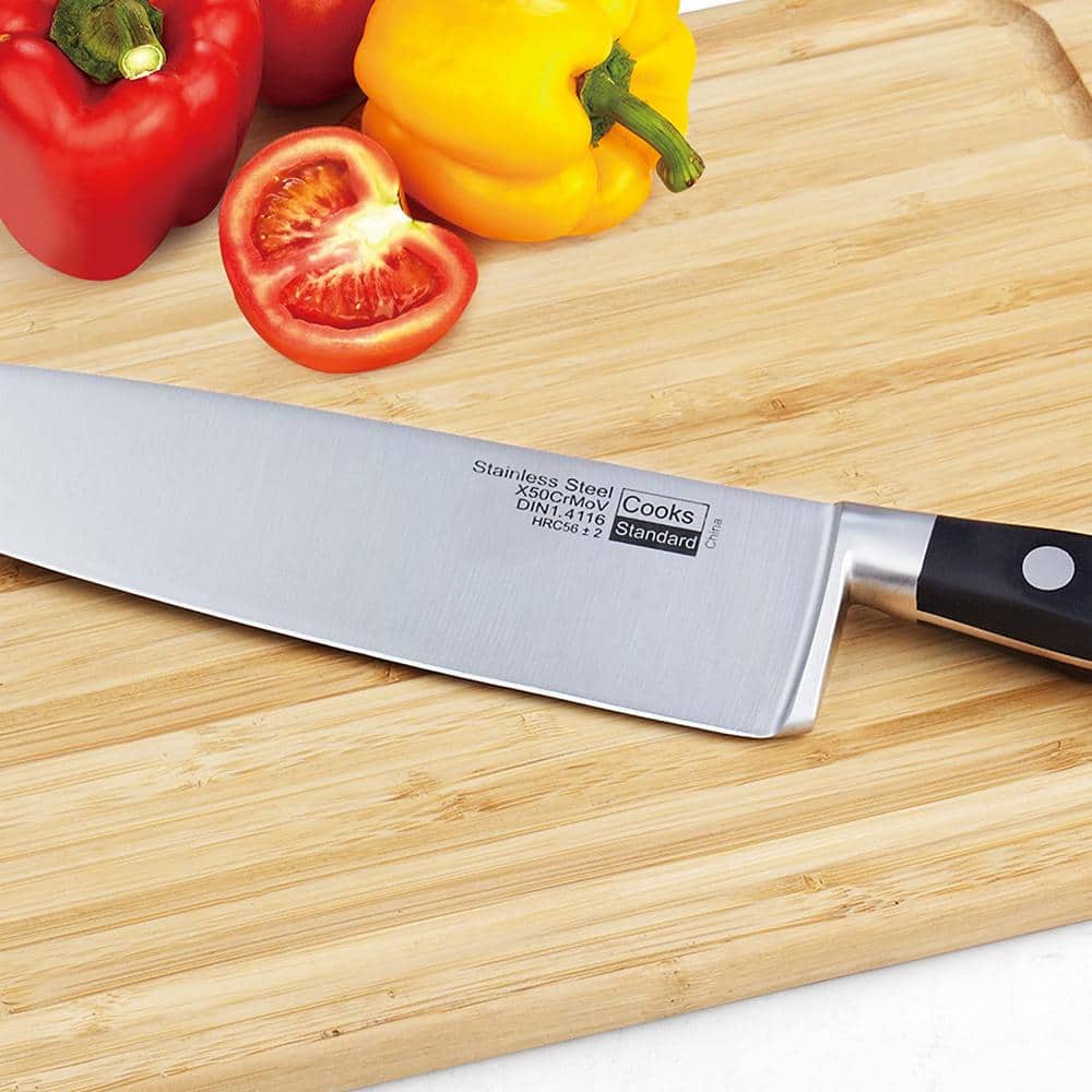 8-Inch Stainless Steel Chef's Knife with Ergonomic Handle