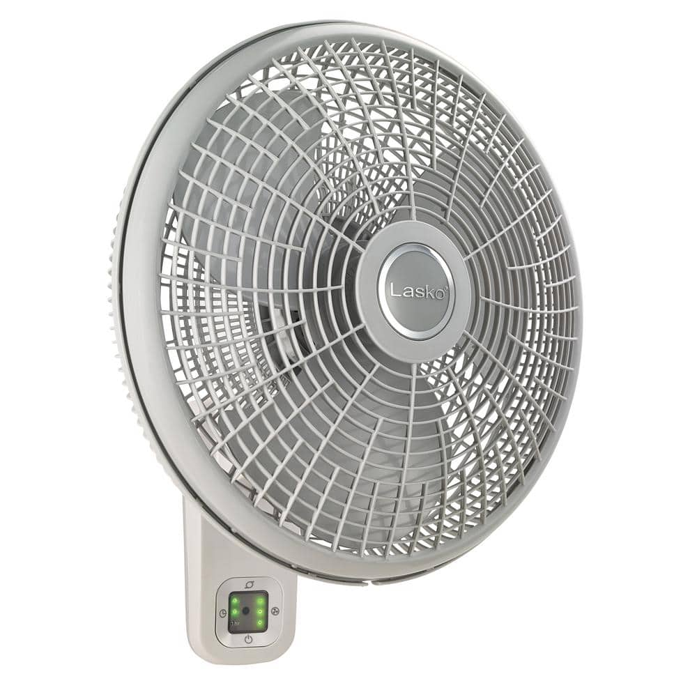 Lasko 16 In 3 Speed Oscillating Wall Mount Fan With Remote Control M16950 The Home Depot