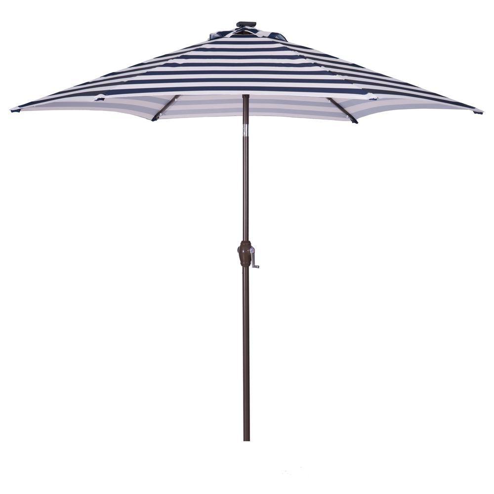 Outdoor 8.7 ft. Market Table Patio Umbrella with Push Button Tilt and Crank