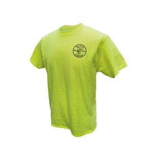 Men's Size XXXL High Visibility Green Cotton/Poly Short Sleeved T-Shirt