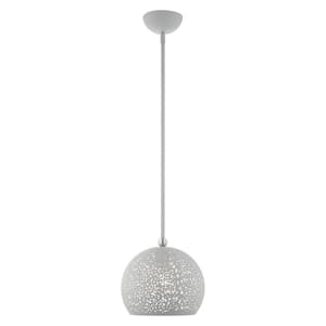 Charlton 1 Light Nordic Gray with Brushed Nickel Accents Pendant
