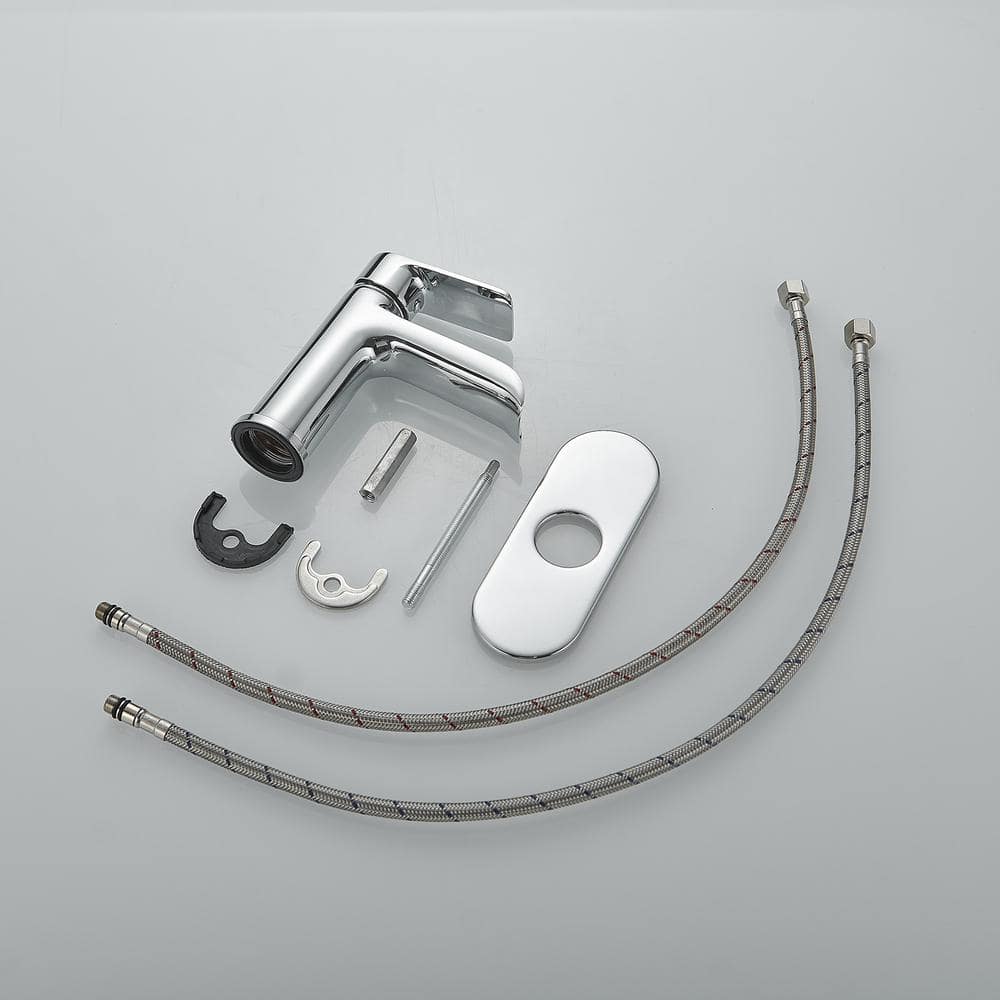 Polished Chrome Single Handle Waterfall Bathroom Faucet