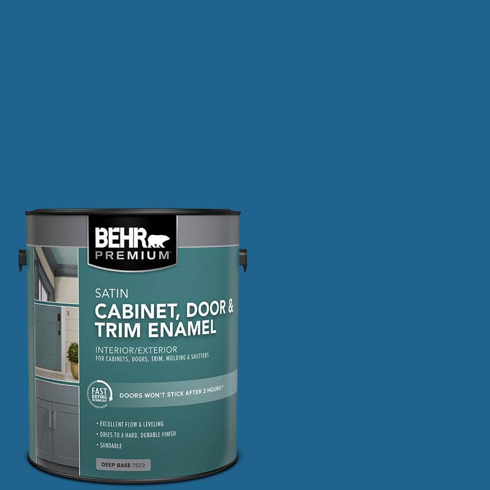 1 gal. #MQ5-57 Traditional Blue Satin Enamel Interior/Exterior Cabinet, Door & Trim Paint price history on PriceWatchPro