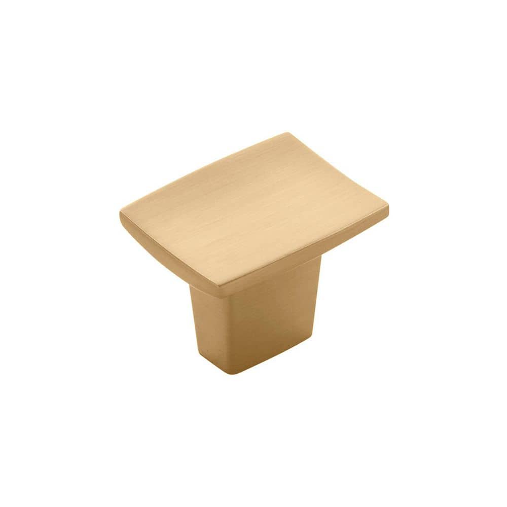 Channel Collection Knob 1.25 in. x 1 in. (32mm x 25mm) Satin Champagne Bronze Rectangle Cabinet Knob price history on PriceWatchPro