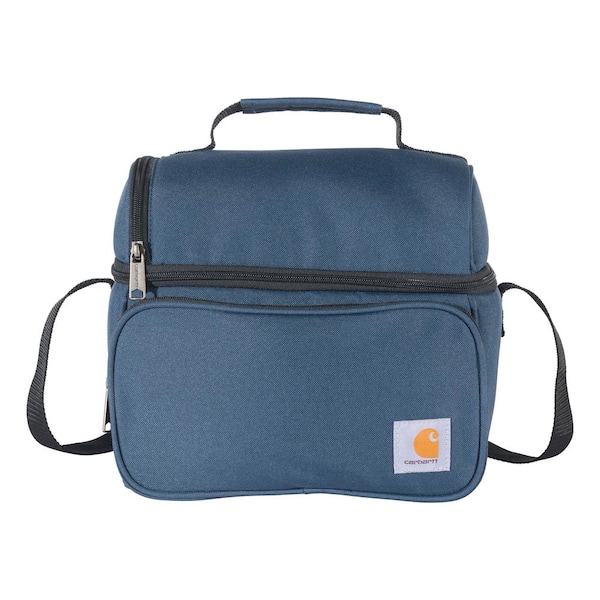 Carhartt 12.25 in. Insulated 12 Can Two Compartment Lunch Cooler Waistpack Navy OS