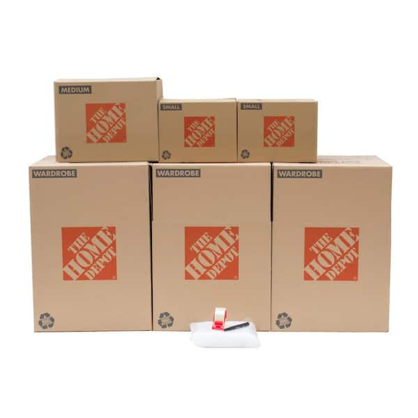 The Home Depot 6 Box Closet Moving Box Kit Hdc1 The Home Depot