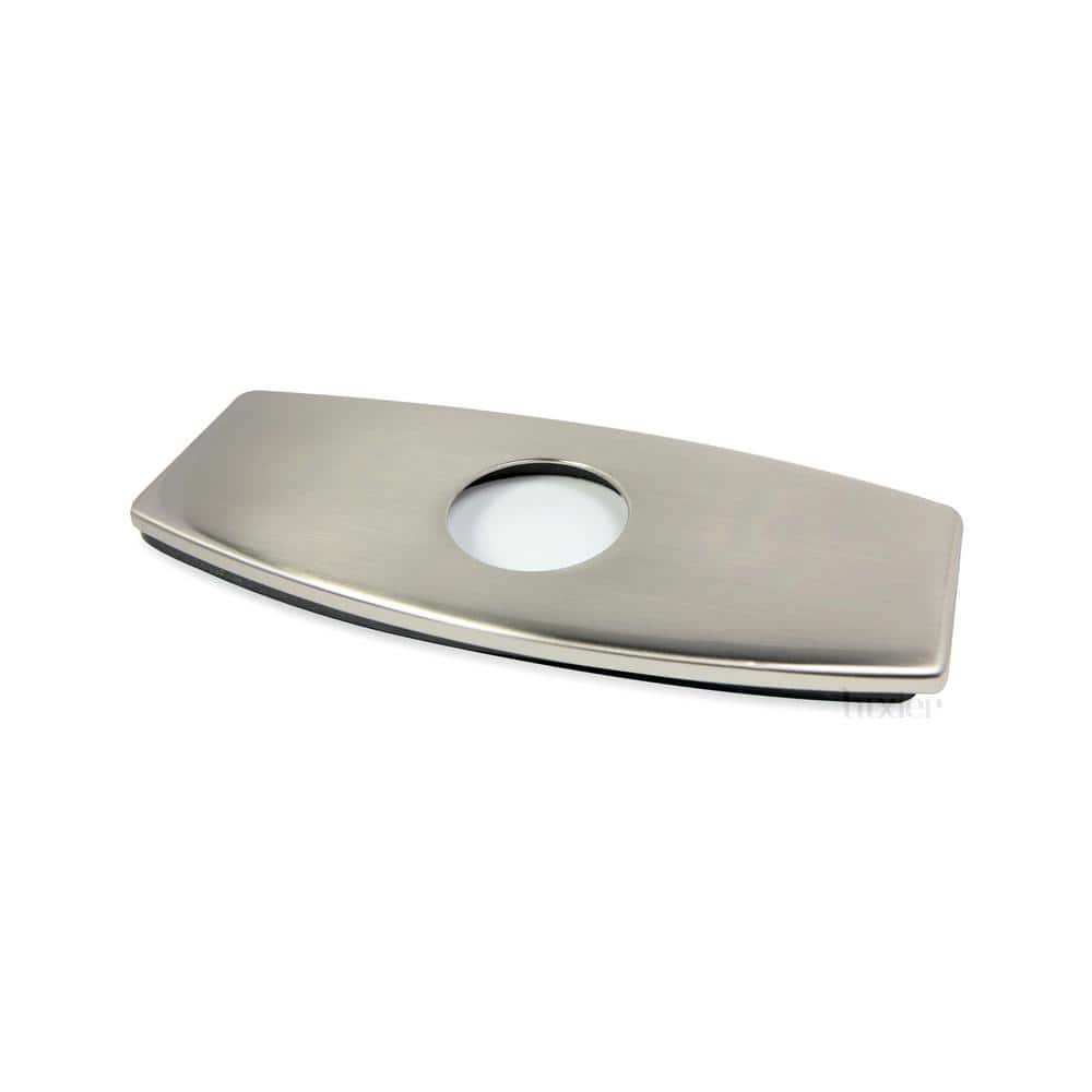 Brushed Nickel 6-inch Brass Bathroom Sink Faucet Hole Cover