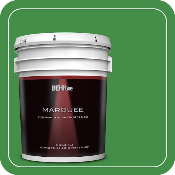 BEHR MARQUEE 5 gal. #P390-7 Park Picnic Flat Exterior Paint & Primer