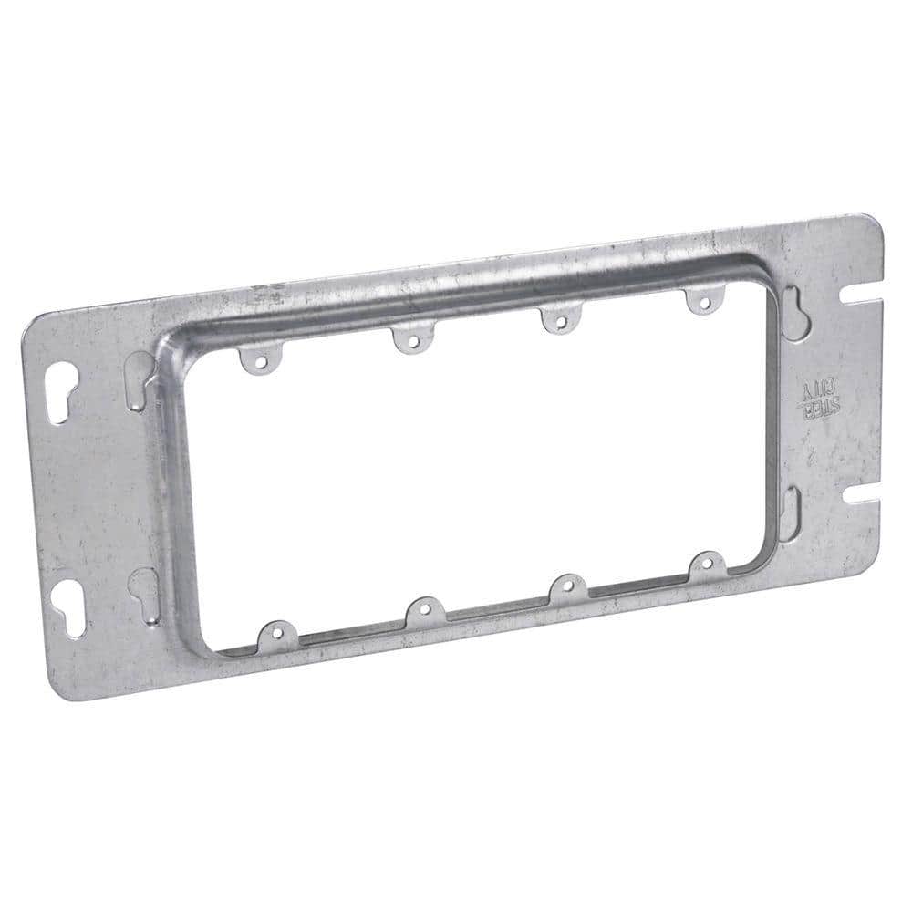 10-5/8 in. L x 4-11/16 in. W x 13/16 in. 4-Gang Box Cover, 13.5 cu. in., Raised for Plaster (4GC-5R) price history on PriceWatchPro