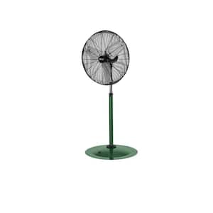 PFC Adjustable Height 57 in. to 75 in. Non-Oscillating 24 in. Commercial Air Circulator Pedestal Fan 2-Speed