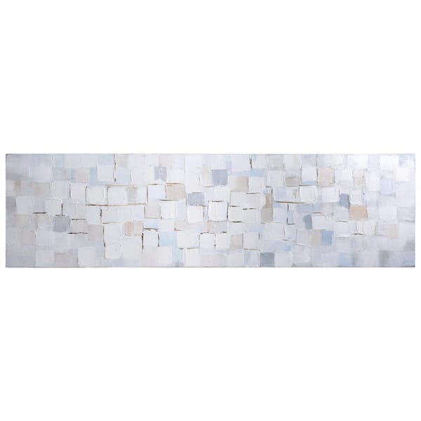 Empire Art Direct "Frozen Tundra" by Martin Edwards Textured Metallic Abstract Hand Painted Wall Art 20 in. x 72 in.