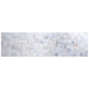 "Frozen Tundra" by Martin Edwards Textured Metallic Abstract Hand Painted Wall Art 20 in. x 72 in.