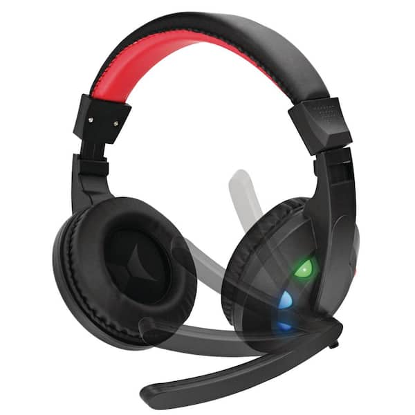 XTREME Multi-Colored Wired Gaming Headset with LED Light, USB or