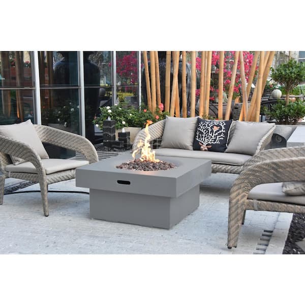 Modeno Branford 34 In X 17 Square, How To Start Outdoor Gas Fire Pit