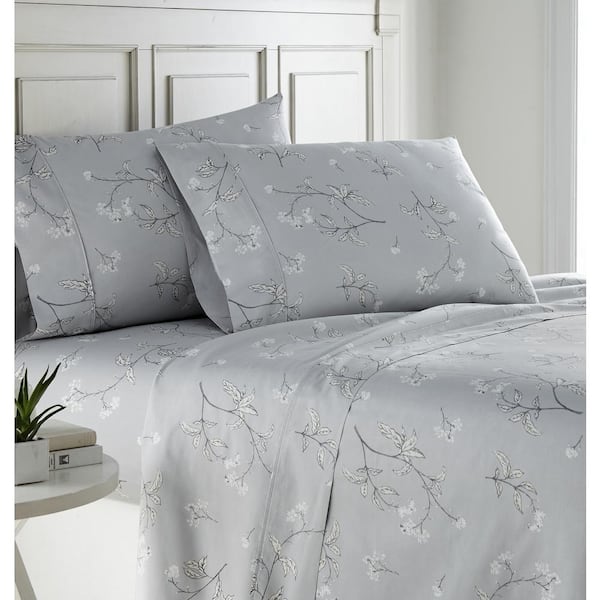 Supreme Bedding Items Extra Deep Pocket Sky Blue Pattern 1000 Count Queen  Size