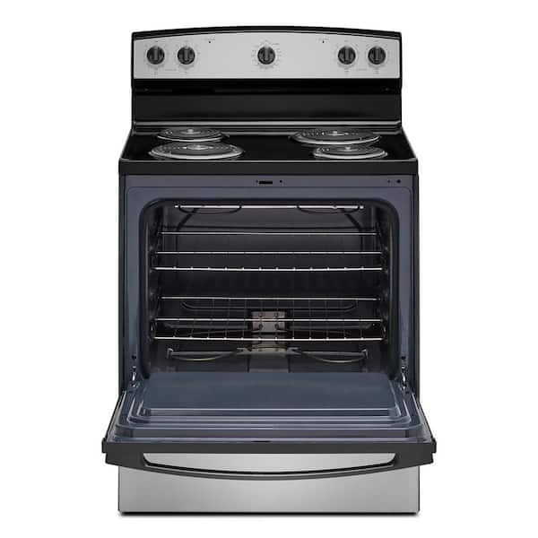 GE 30-in 4 Elements 5-cu ft Freestanding Electric Range (Stainless