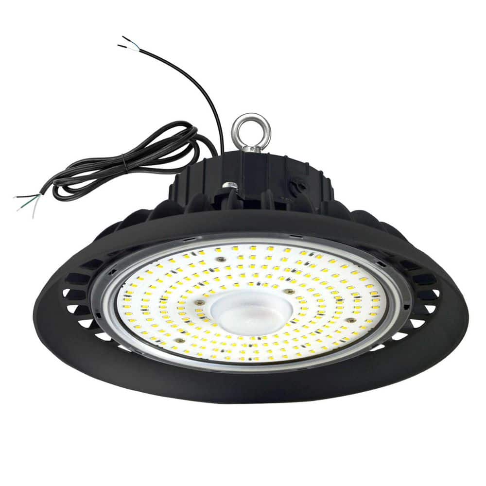 11 in. 450-Watt Equivalent Integrated LED Dimmable Black UFO High Bay Light, 5000K Lighting for Warehouse Factory Barn price history on PriceWatchPro