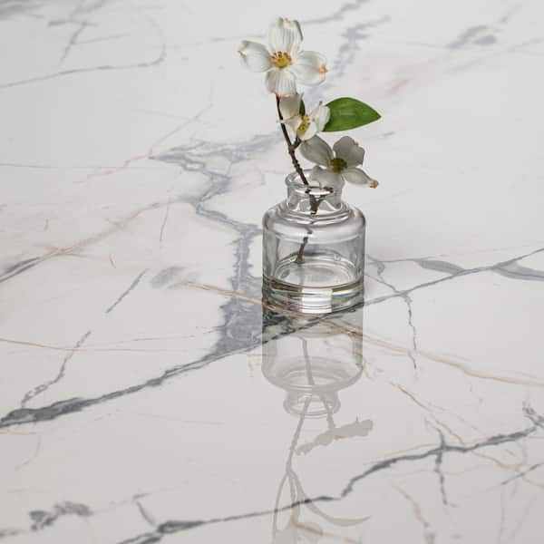 MSI Lockson Mix 16 in. x 32 in. Polished Porcelain Marble Look