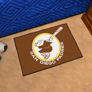 FANMATS San Diego Padres Brown 8 ft. x 10 ft. Plush Area Rug 22339