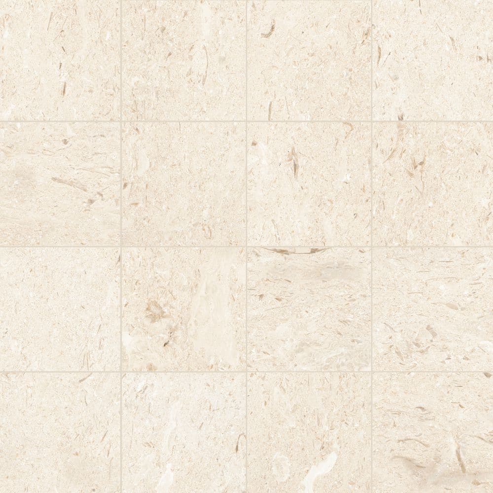 Mayra White 6 in. x 6 in. x 1.18 in. Square White-Warm Natural Stone Look Tumbled Limestone Paver (0.25 sq. ft. Each) price history on PriceWatchPro