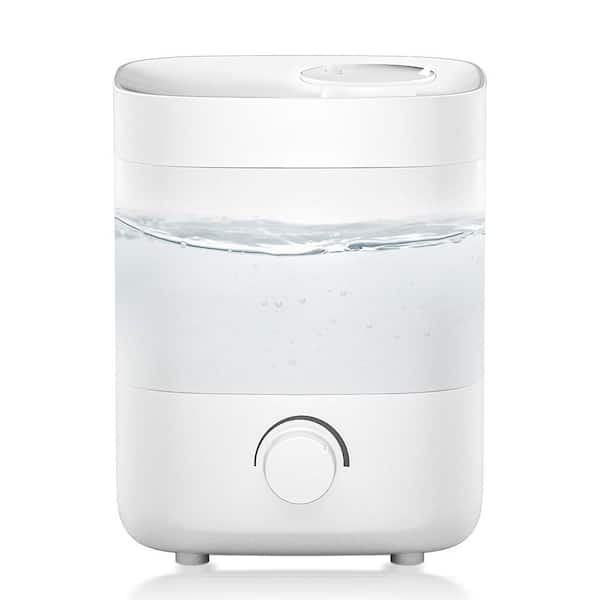 0.53 Gallon Top Fill Cool Mist Humidifier 28H Long Lasting for Large Room up to 280 sq. ft. White, Ultra Quiet 25dB