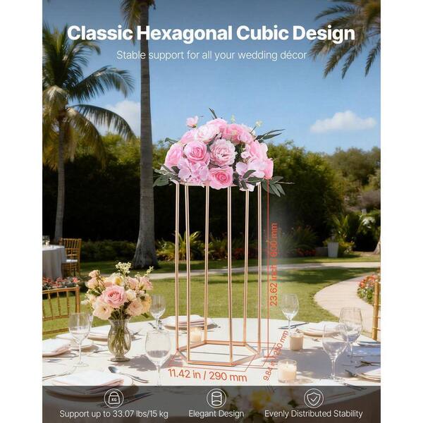 VEVOR Wedding Flower Stand, 10PCS 23.62-in. Column Flower Stand