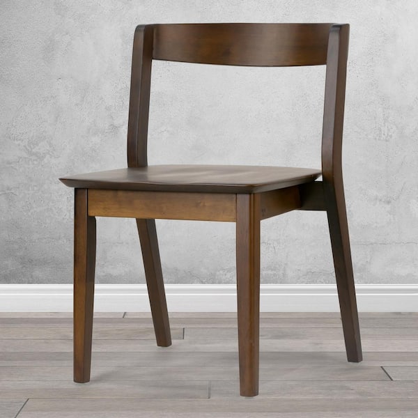 Curved discount wood chair