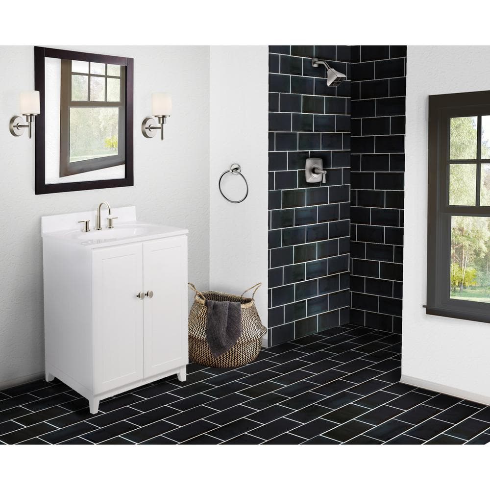 Espresso Wood Framed Rectangular Wall Mirror 30" x 24"