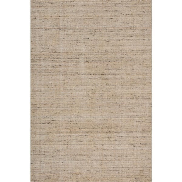 Elanisse Solid Wool Area Ivory 5 ft. x 8 ft. Indoor Area Rug